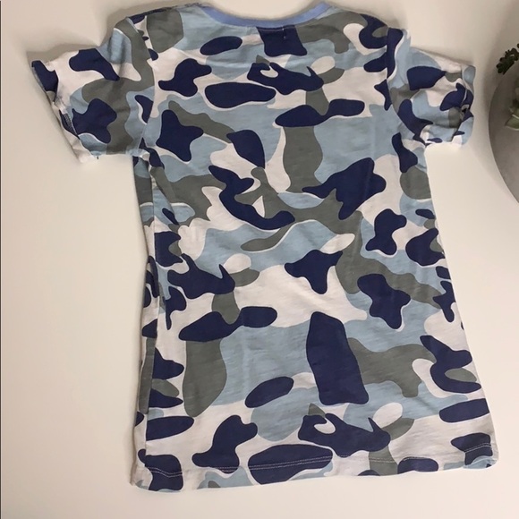 Sovereign Code Blue Camo Cuff Short Sleeve shirt boys XL - Picture 5 of 8